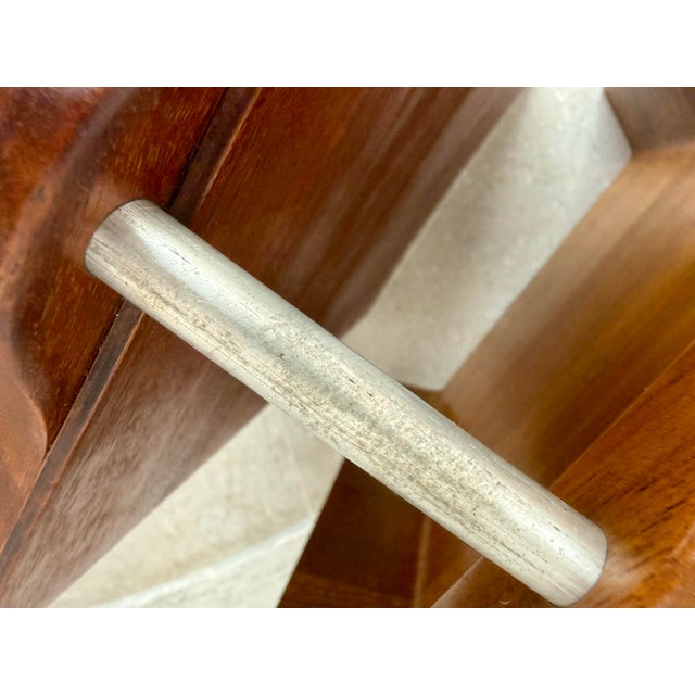 Rare Vintage 1950’s Florence Knoll Architectural Letter Tray of Molded Walnut Plywood For Sale - Image 10 of 12