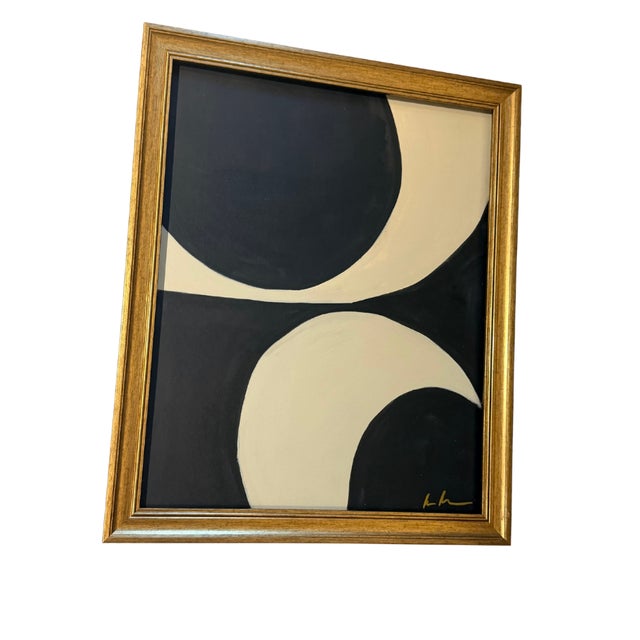 Mid-Century Modern Contemporary Abstract Expressionist Painting by Bryan Boomershine Framed For Sale - Image 3 of 7