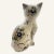 20th Century French Faience Figurine of a Sitting Cat For Sale - Image 4 of 7