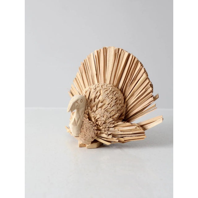 Rustic Vintage Decorative Woven Turkey For Sale - Image 3 of 10