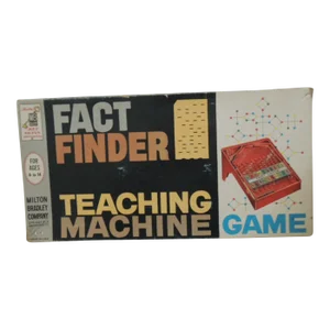 1962 Fact Finder Teaching Machine Game MB Board Game