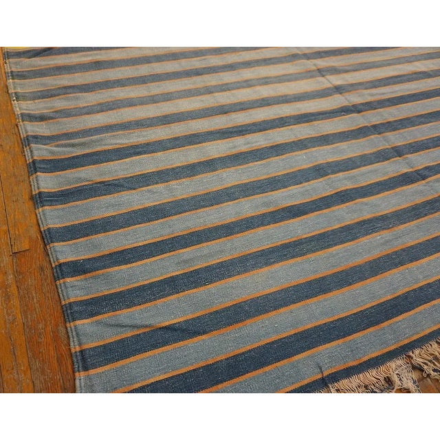 Early 20th Century Indian Cotton Dhurrie Carpet ( 12' X 14'4'' - 366 X 436 ) For Sale In New York - Image 6 of 8