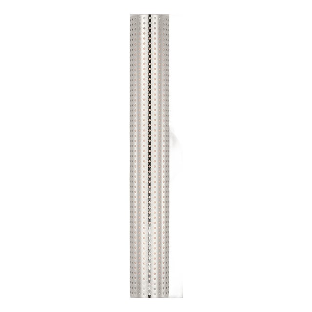 Kelly Wearstler for Visual Comfort Signature Precision 18" Bullet Sconce in Polished Nickel with White Glass For Sale