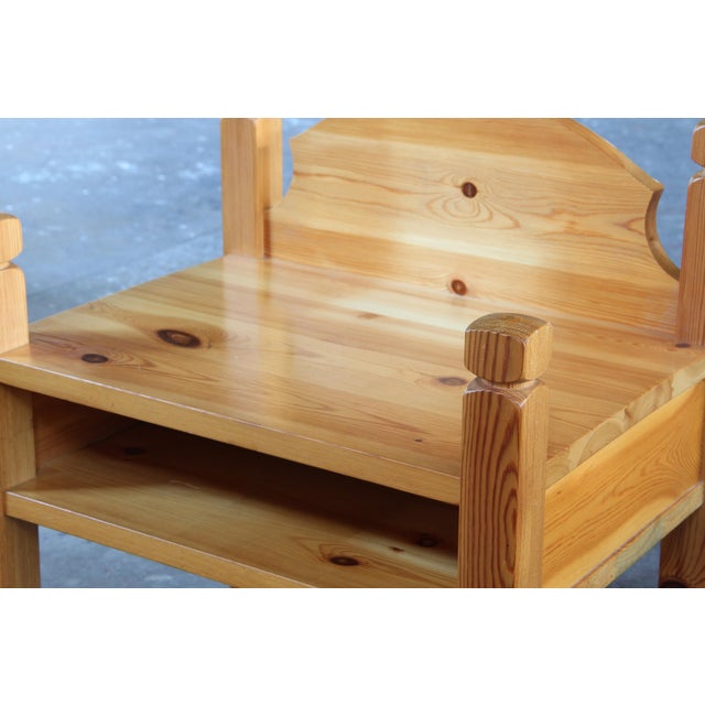 Vintage Pine Bedside Tables, Denmark, 1970s, Set of 2 For Sale - Image 17 of 18