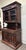 Antique Late 1800s French Renaissance Revival Walnut Step Back Bookcase Cabinet For Sale - Image 4 of 17