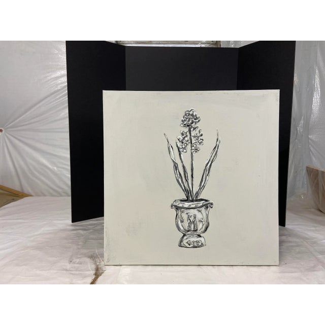 Original Chinoiserie Botanical Painting For Sale - Image 6 of 6