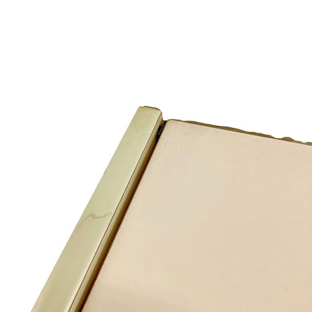 Vintage 1980s Postmodern Jewelry Armoire With Gold-Tone Trim For Sale - Image 16 of 18