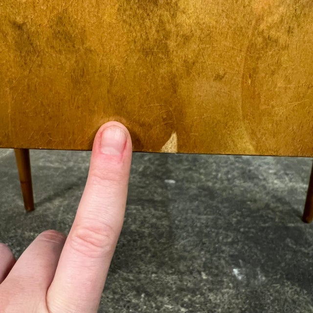 Wood Edmund Spence End Table Nightstand Swedish Modern For Sale - Image 7 of 12