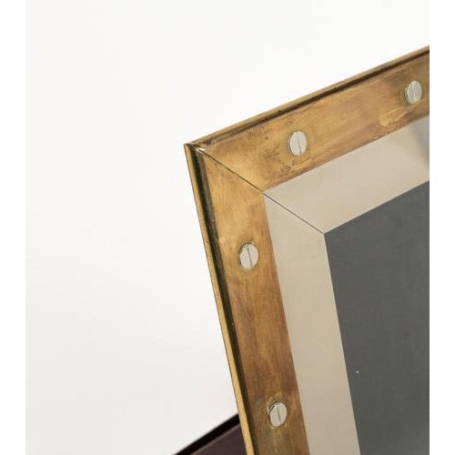 Metal Mid-Century Picture Frame in Brass, Steel and Glass from Noel BC, Italy, 1970s For Sale - Image 7 of 11
