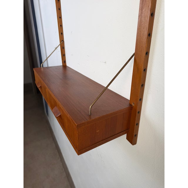Danish Modular Teak Wall System Unit, 1960s For Sale - Image 4 of 7