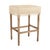 The Lucas Bar Stool from Zentique is a charming French country bar stool with a padded hemp linen seat, playful fringe...