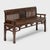 This charming bench from the early 20th century comfortably seats three and combines the proportions of Western furniture...