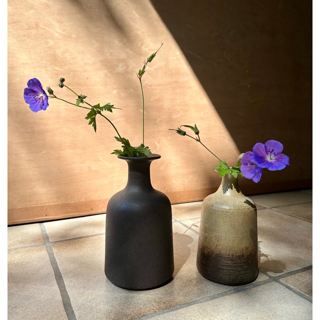 1960s Studio Ceramic Art Vases by Rudi Stahl, Höhr-Grenzhausen, West- Germany 1960s, Set of 2 For Sale - Image 5 of 12