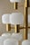 Gold Swedish Brass Chandelier attributed to Fagerhults, 1960s For Sale - Image 8 of 10