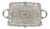 Vintage Sheffield Victorian Style Silver Plated Rectangular Serving Platter Tray For Sale