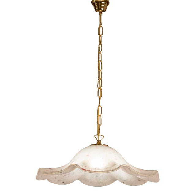 Vintage Multicolor Millefiori Murano Glass Pendant For Sale