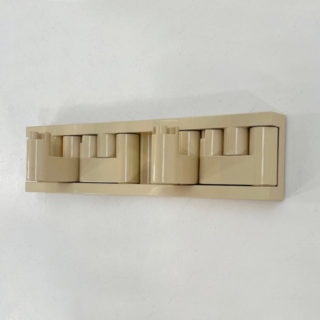 White Vintage Coat Rack by Benanti & Brunori for Velca Legnano, 1970s For Sale - Image 8 of 8