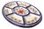 Intreccio Antipastiera (Antipasto Platter) | Hand-Painted Italian Serving Platter From Deruta - 8 pcs For Sale