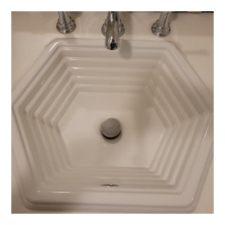 Kohler Hexagon Racetrack Drop-in Cast Iron Sink For Sale