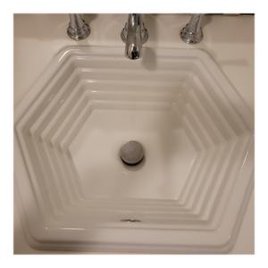 Kohler Hexagon Racetrack Drop-in Cast Iron Sink