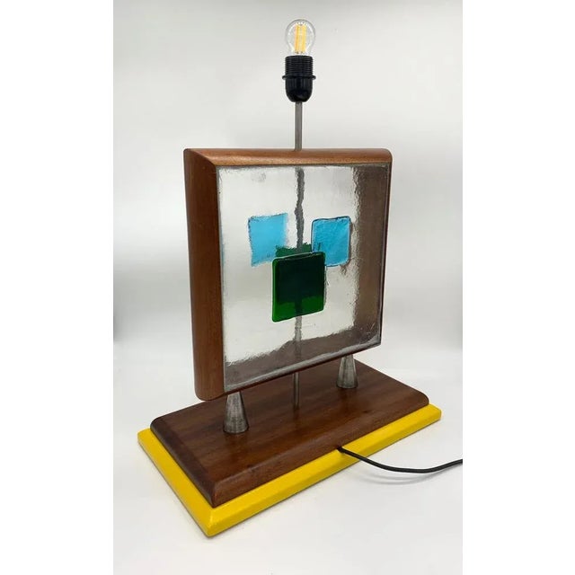 Murano Glass Table Lamp from Febo, 1970s For Sale - Image 9 of 9