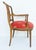 Red Antique Carved Venetian Plastered Wood Armchairs With Pineapple Seats For Sale - Image 8 of 12