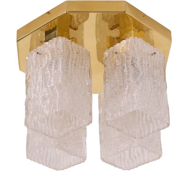 Octagonal Ceiling in Murano, 1970s For Sale