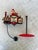 Vintage Christmas Folk Art Articulated Balancing Santa in Train For Sale - Image 10 of 11
