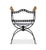 French Tara Shaw for Century Furniture Dante Iron Savonarola Chair For Sale - Image 3 of 7