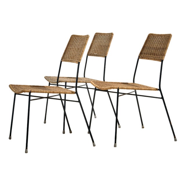 Rattan Dining Chair, 1970s For Sale