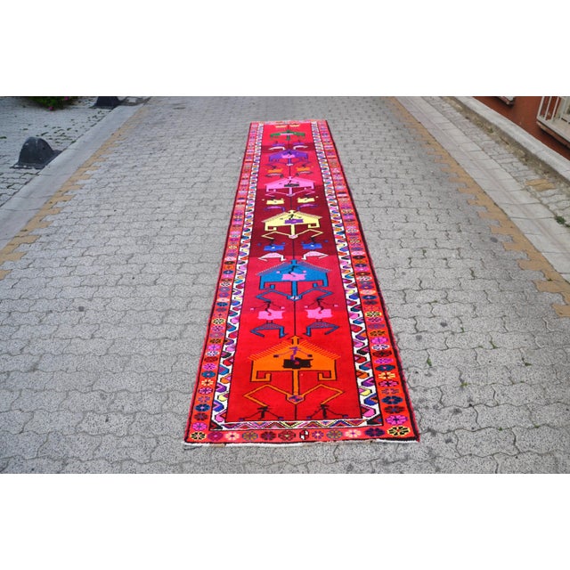 Vintage Handmade Hallway Runner For Sale - Image 11 of 11