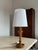 1970s Charming Carved Wood Turned Lamp For Sale - Image 5 of 10