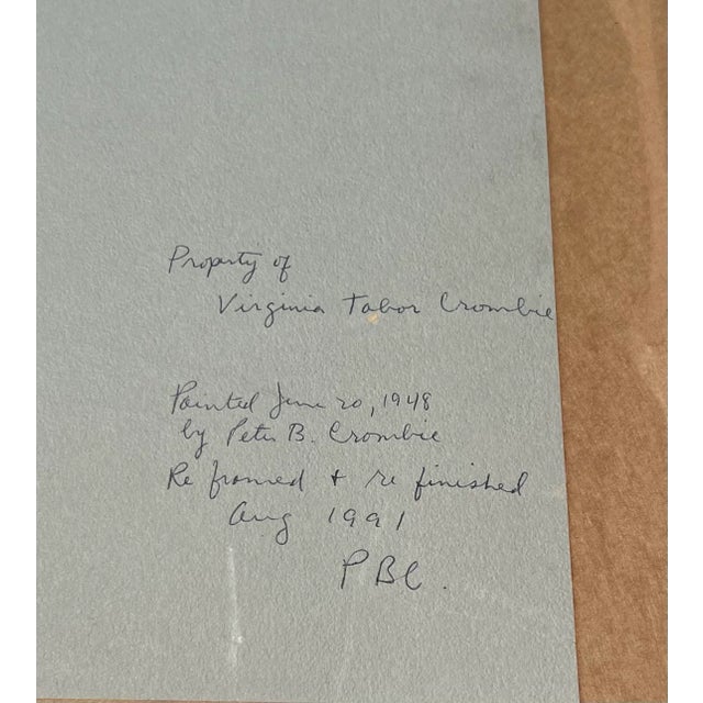 Paint Watercolor Peter Crombie Signed Michigan Ave Bridge Chicago Skyline 1948 For Sale - Image 7 of 7