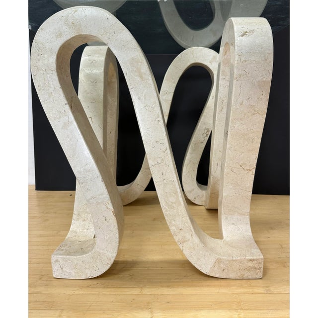 Large Serpentine Marble Center Table | Casa Bique For Sale In Fayetteville, AR - Image 6 of 8