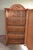 19th century German mahogany 1-door Art Deco arch cupboard. The dimensions are 187x103x54. Height-adjustable shelves...