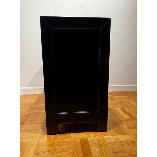 Ethan Allen Ming Small Media Cabinet in Aged Ember Black, 2017 For Sale - Image 17 of 18