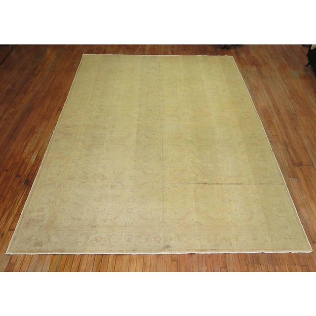 Pale Turkish Room size Rug For Sale - Image 13 of 18