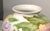 Light Green Vintage 1960s Mediterranean Hand Painted Glazed Flower Vase Rose Motif For Sale - Image 8 of 12