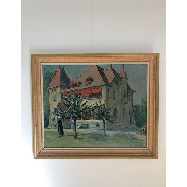 Alois Wittlin, L'appel à la Récréation au Pensionnat, 1951, Oil on Canvas, Framed For Sale - Image 10 of 10