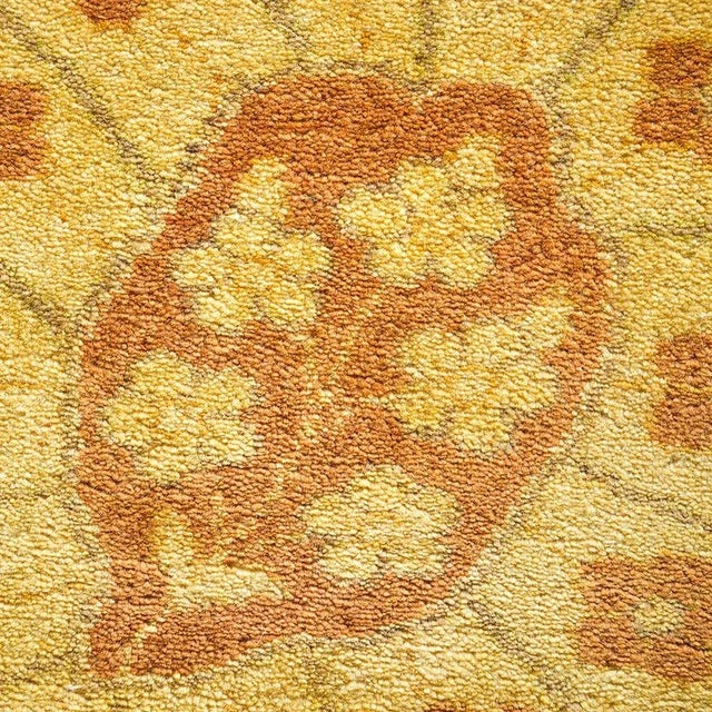 Traditional Mogul Collection Hand-Knotted Area Rug - Green 12' 2" x 18' 5" For Sale - Image 3 of 4