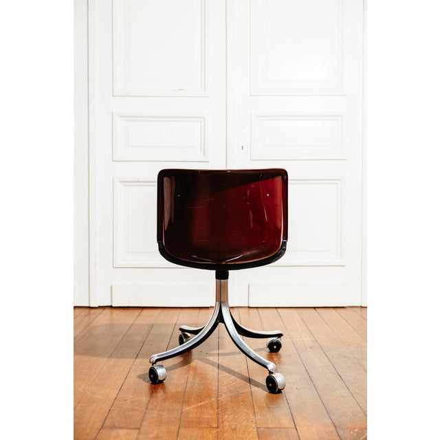 1980s Modus Desk Swivel Chair by Osvaldo Borsani for Tecno, Italy, 1980s For Sale - Image 5 of 9