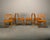 1960s Razorblade Style Dining Chairs in Oak and Leather by Henning Kjærnulf, Denmark, 1960s, Set of 7 For Sale - Image 5 of 18