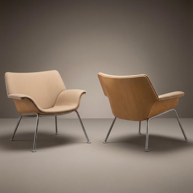 Brian Kane's Swoop Collection for Herman Miller embodies a modern interpretation of midcentury style, particularly...