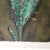 Late 20th Century Large Glass Leaves Wall Art on Faux Stone For Sale - Image 5 of 6