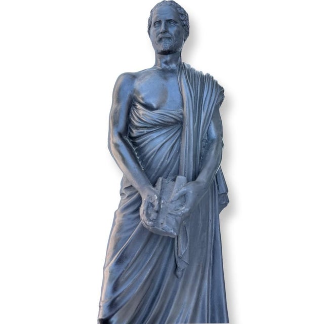 Early 20th Century Vintage Italian Roman Plaster Black Sculpture Souvenir of Grand Tour For Sale In West Palm - Image 6 of 6