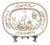 Antique English Porcelain Serving Platter from Befos, 1800s For Sale