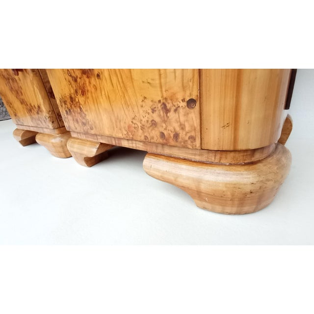 Art Deco Bedside Tables by Jindřich Halabala for Up Závody, 1940s, Set of 2 For Sale - Image 6 of 14