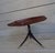 Wood Curved Teak Coffee Table with Three Metal Legs attributed to Campo and Graffi, 1960s For Sale - Image 7 of 16