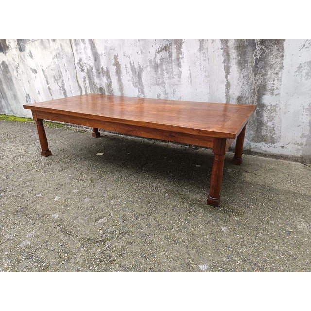 Wood Vintage Craft Table in Walnut For Sale - Image 7 of 18