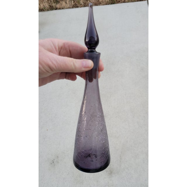 1960s Mid Century Blenko Decanter For Sale - Image 9 of 10